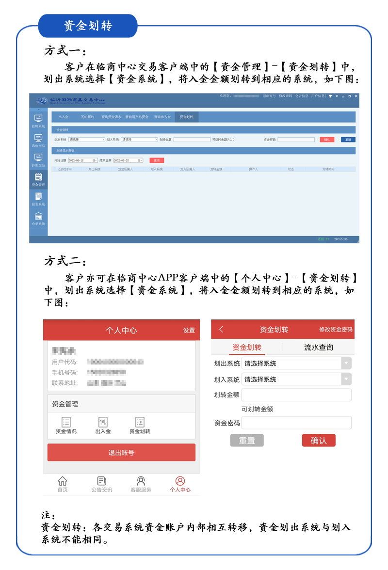 資金劃轉(zhuǎn)